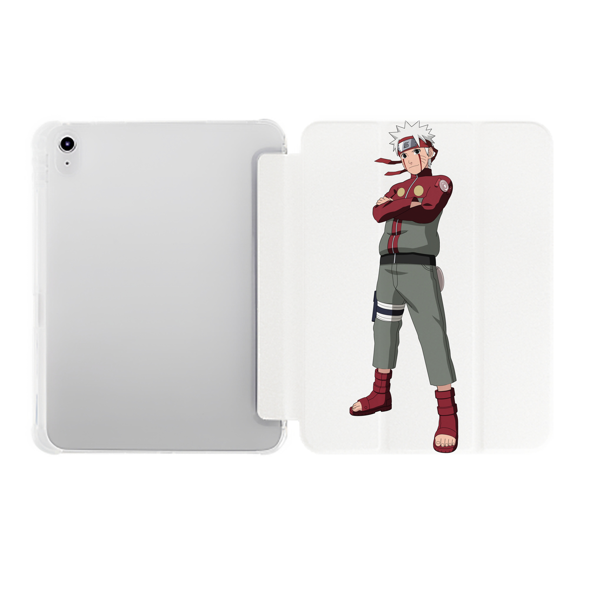 （画像用） NARUTO -ナルト- うずまき ナルト Uzumaki Naruto IPad ケース ペン収納付き 三つ折りスタンド PUレザー×シリコン 対応機種9.5/10.5/10.9インチ
